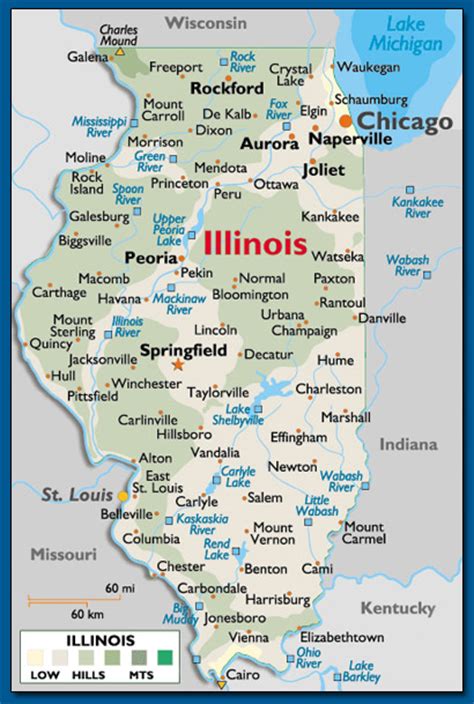 map of illinois small towns.